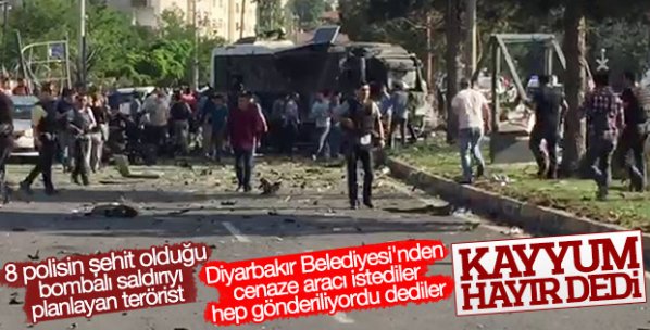 Diyarbakır Belediyesi terörist cenazesi hizmetini bitirdi