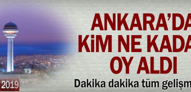 Ankara'da kim ne kadar oy aldı Ankara'daki seçimde neler oluyor..